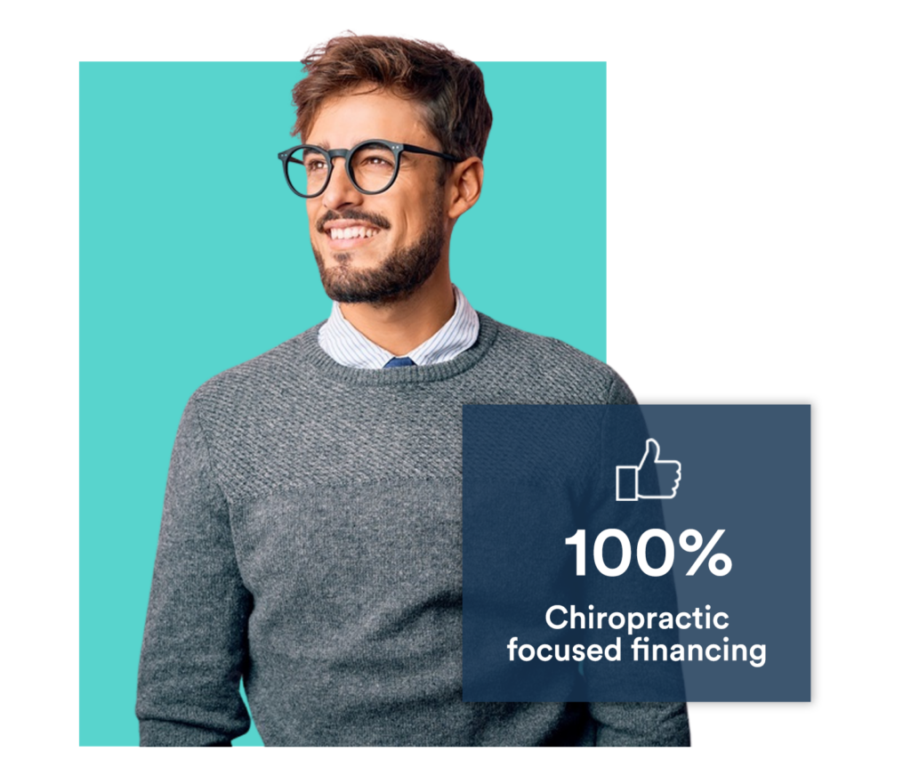 Lendesca chiropractor hero image - 100% focused financing.